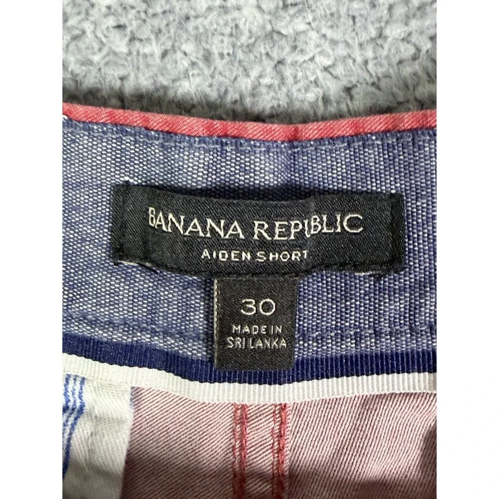 Banana Republic Aiden Shorts Red Salmon Men's Size 30 Cotton Stretch Preppy 7